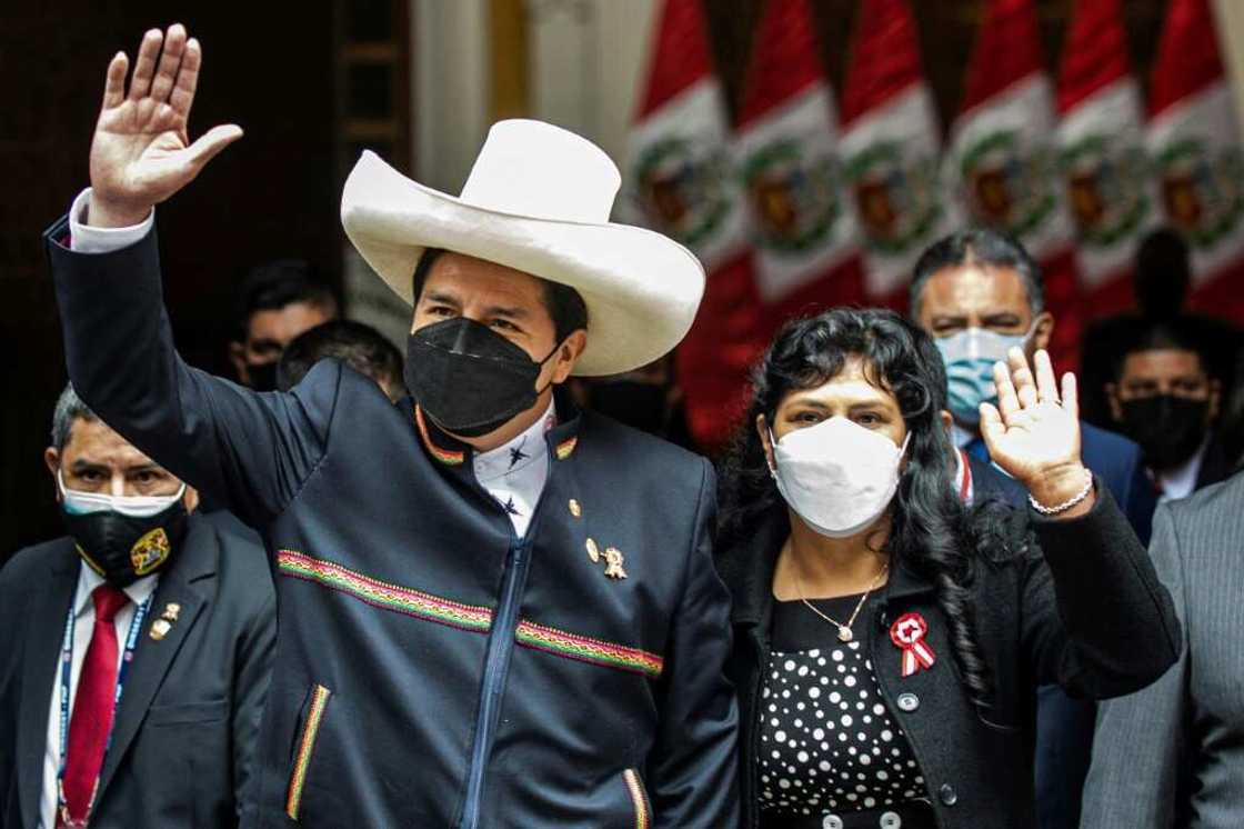 Castillo and his wife Lilia Paredes are both under investigation Castillo and his wife Lilia Paredes are both under investigation