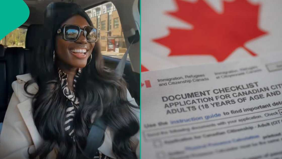 A Nigerian lady celebrated with joy and happiness after becoming a Canadian citizen through student visa route A Nigerian lady celebrated with joy and happiness after becoming a Canadian citizen through student visa route