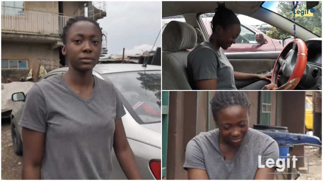 The lady wants to be an engineer. The lady wants to be an engineer.