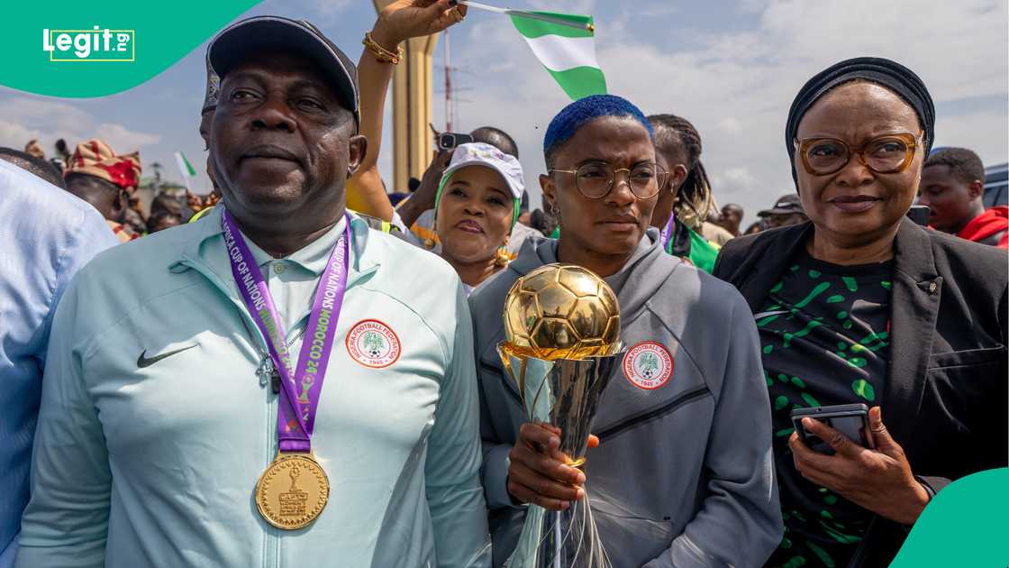 Justine Madugu, Rasheedat Ajibade, Super Falcons, WAFCON, 2024 WAFCON Justine Madugu, Rasheedat Ajibade, Super Falcons, WAFCON, 2024 WAFCON