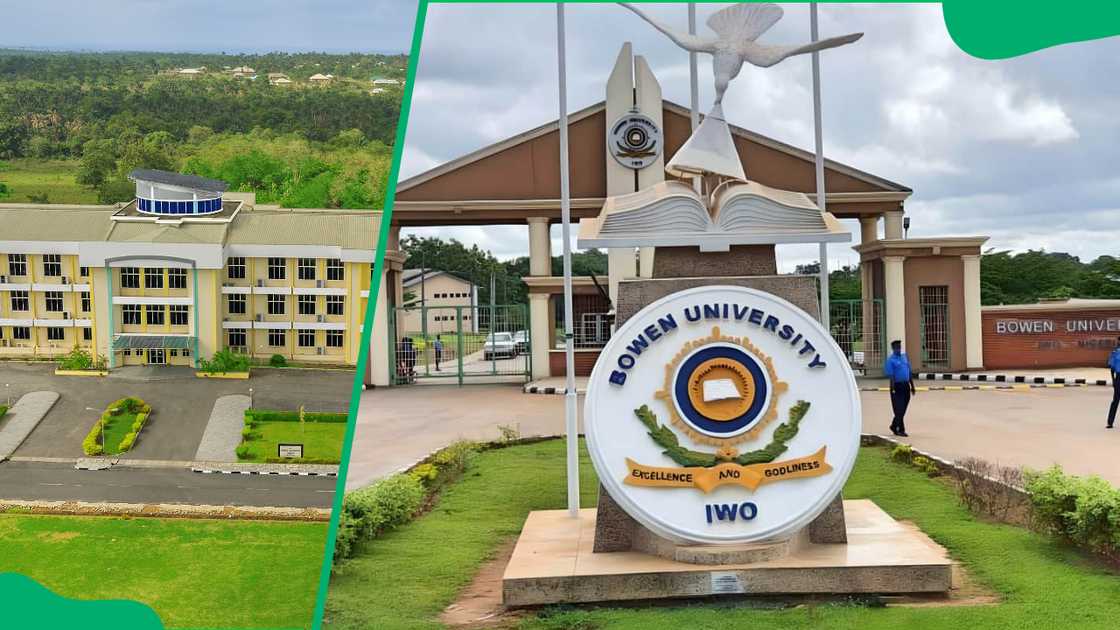 Bowen University entrance and building Bowen University entrance and building