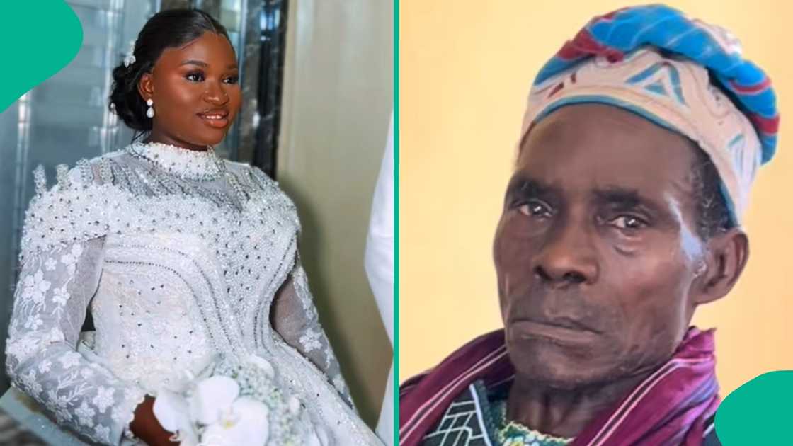 A Nigerian father breaks down in tears during her daughter's wedding ceremony