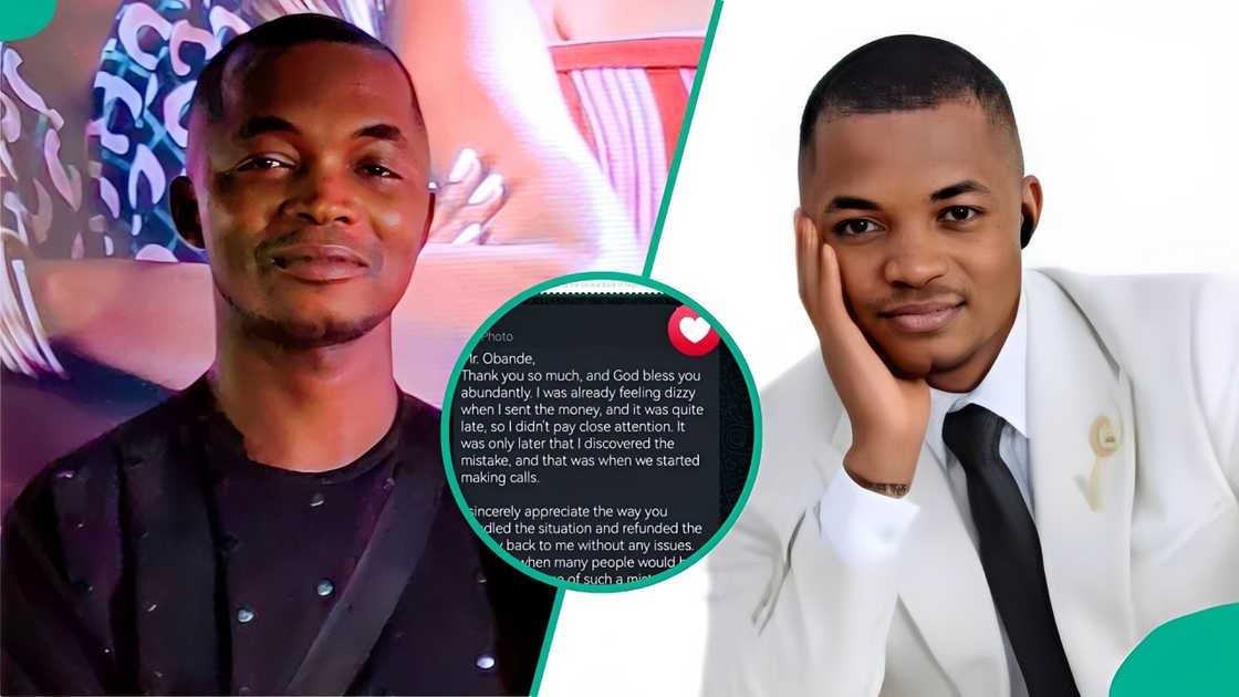 A man mentions the amount he refunded after N553k was mistakenly sent to his account.