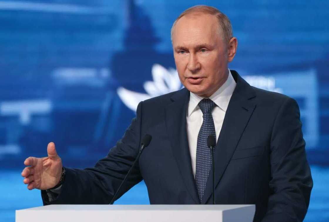 Russian President Vladimir Putin Putin denied Moscow was using energy as a weapon Russian President Vladimir Putin Putin denied Moscow was using energy as a weapon