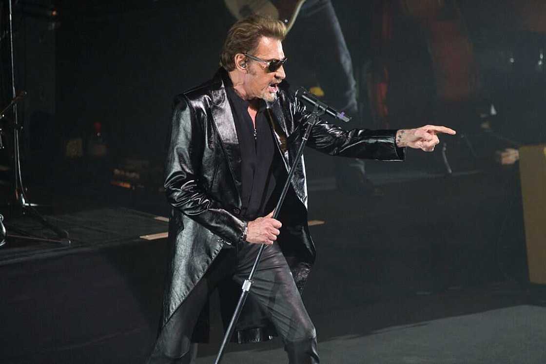 Johnny Hallyday sur scène. Johnny Hallyday sur scène.