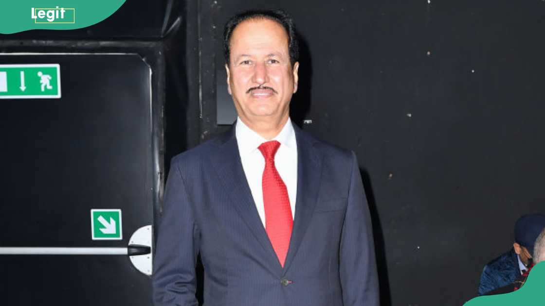 Hussain Sajwani at the Roberto Cavalli fashion show