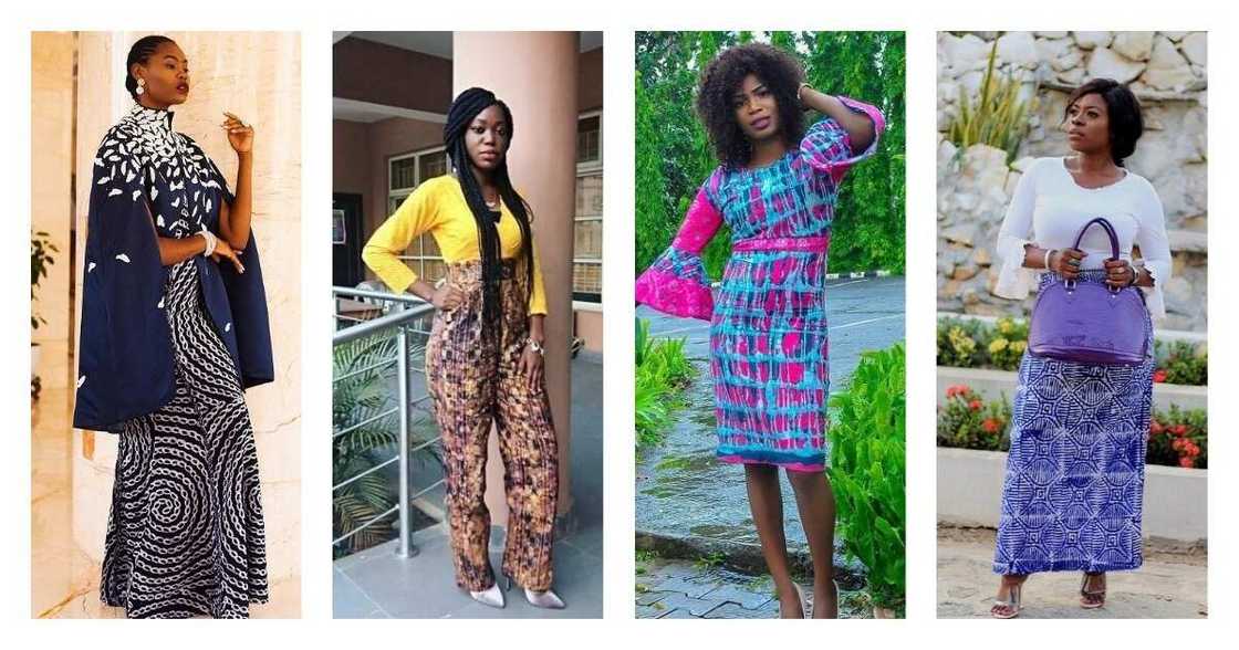 Adire styles for ladies: fashion trend of 2019