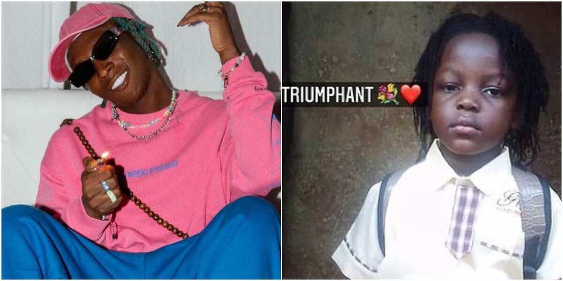 Bella Shmurda and his fan Bella Shmurda and his fan