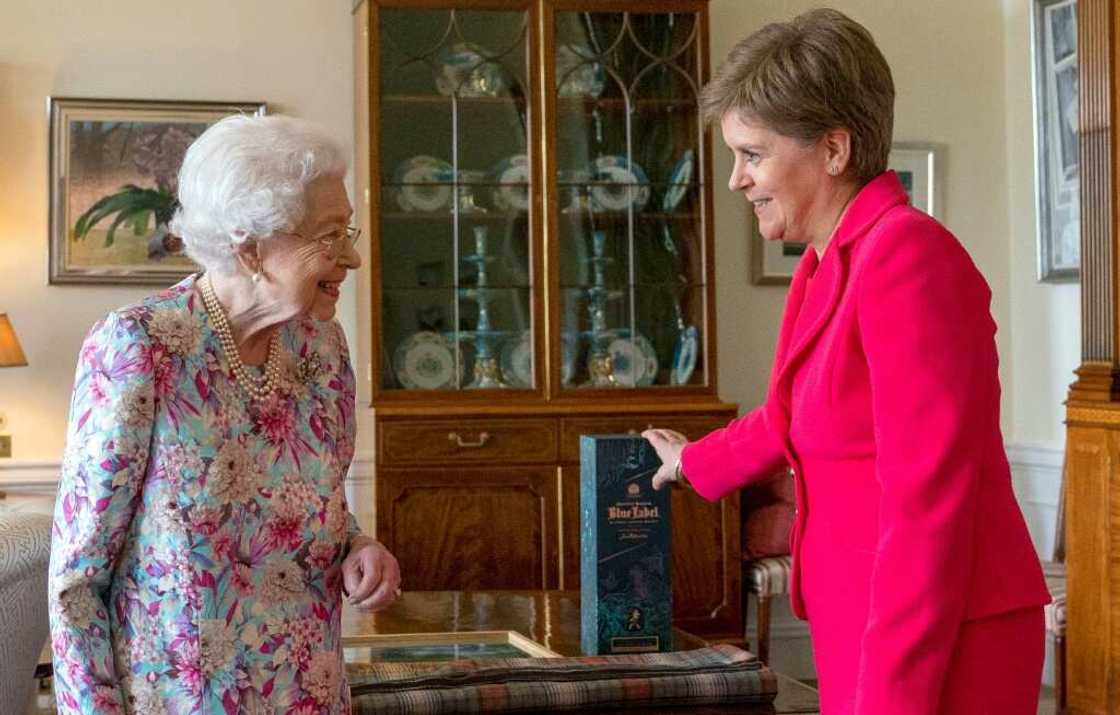 Queen Elizabeth II met Nicola Sturgeon, the day after Scotland's first minister outlined her roadmap for a new independence vote Queen Elizabeth II met Nicola Sturgeon, the day after Scotland's first minister outlined her roadmap for a new independence vote