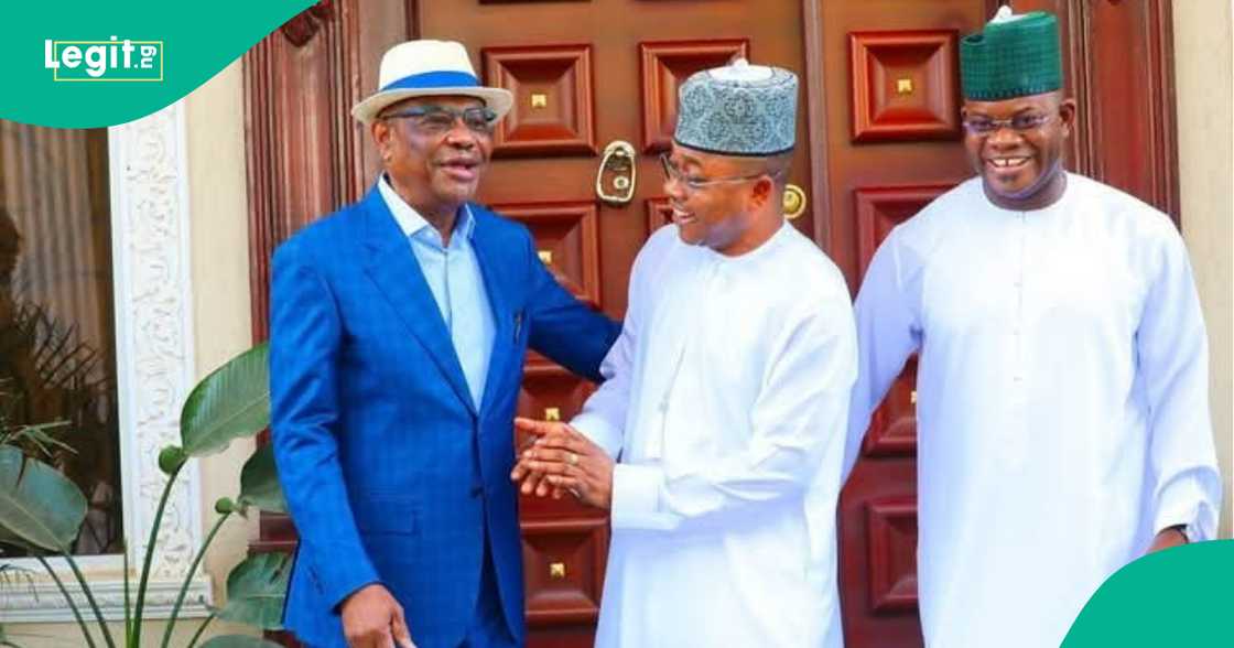 Former Governor Yahaya Bello has visited FCT Minister Nyesom Wike as he made fresh permutation amid legal tussle with the EFCC. Former Governor Yahaya Bello has visited FCT Minister Nyesom Wike as he made fresh permutation amid legal tussle with the EFCC.