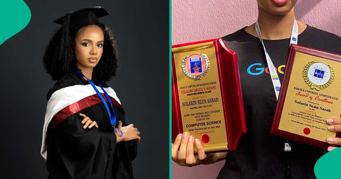 19-year-old lady wins many awards as she graduates from Babcock University with first class