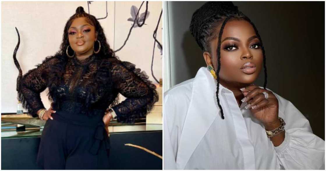 Nollywood actresses Eniola Badmus and Funke Akindele Nollywood actresses Eniola Badmus and Funke Akindele
