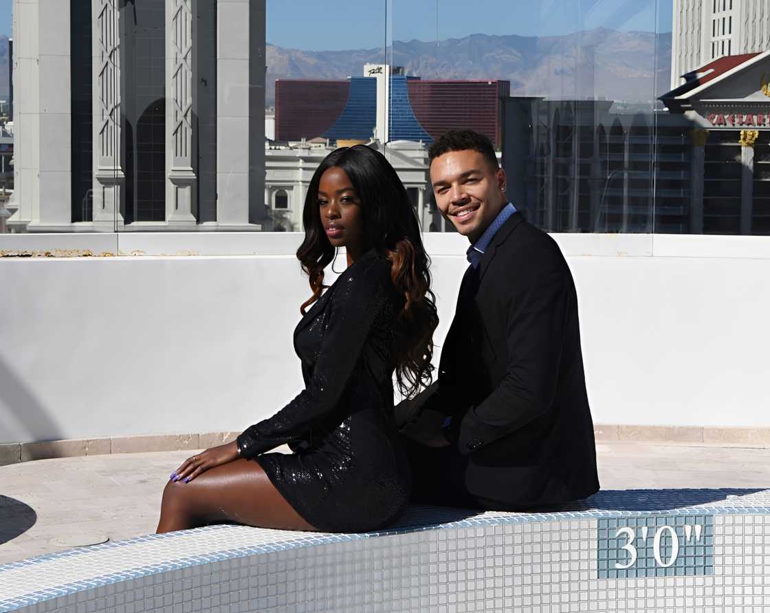 Justine Ndiba and Caleb Corprew in Las Vegas, Nevada. Justine Ndiba and Caleb Corprew in Las Vegas, Nevada.