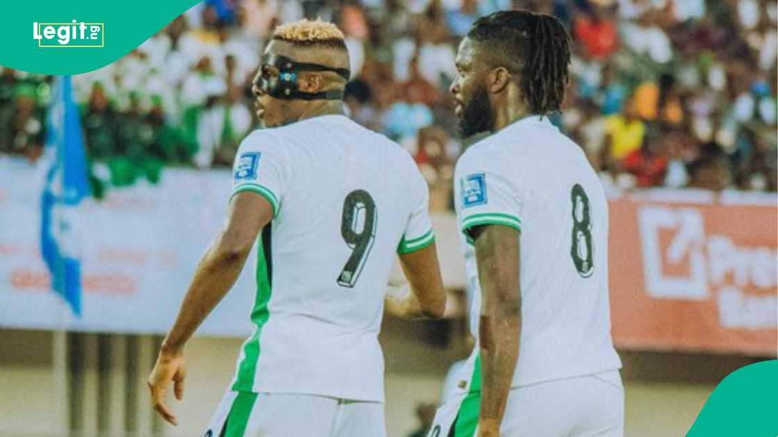 Tolu Arokodare, Victor Osimhen, Godswill Akpabio International Stadium, Uyo, Nigeria, Super Eagles, Zimbabwe. Tolu Arokodare, Victor Osimhen, Godswill Akpabio International Stadium, Uyo, Nigeria, Super Eagles, Zimbabwe.