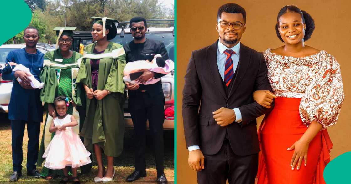 Man Travels by Road to Wife's Graduation After Booking Flight for Her and Their Baby, She Hails Him Man Travels by Road to Wife's Graduation After Booking Flight for Her and Their Baby, She Hails Him