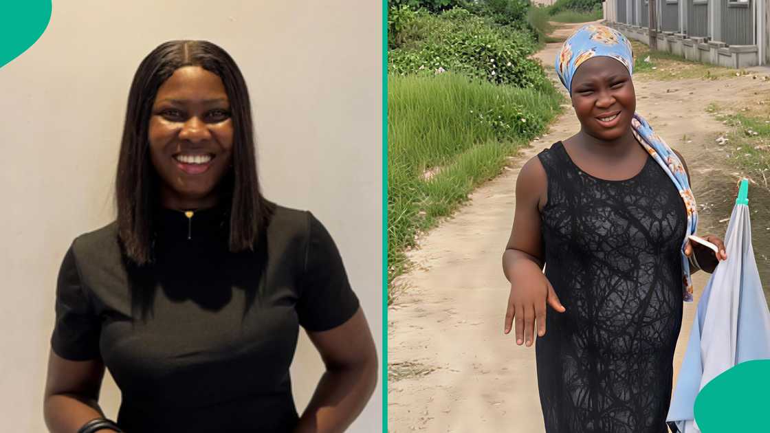 A pregnant woman responded to her man after he proposed marriage to her. A pregnant woman responded to her man after he proposed marriage to her.