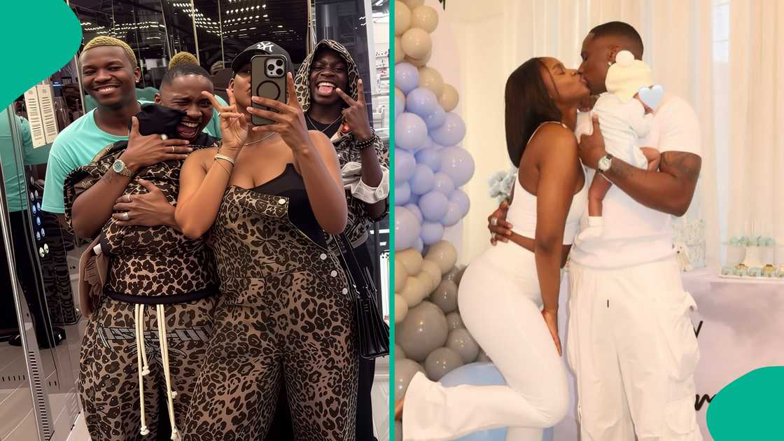 Juma Jux, Priscilla and son step out together, fans drool over them