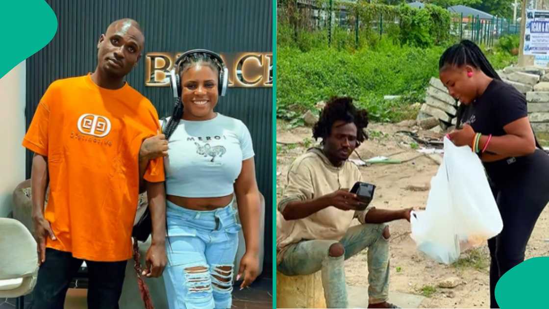 Video of Mr Ibu's adopted daughter Lady Jasmine and a mad man goes viral. Video of Mr Ibu's adopted daughter Lady Jasmine and a mad man goes viral.