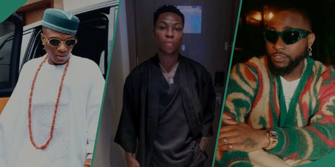 Singers Wizkid, Reekado Banks, Davido