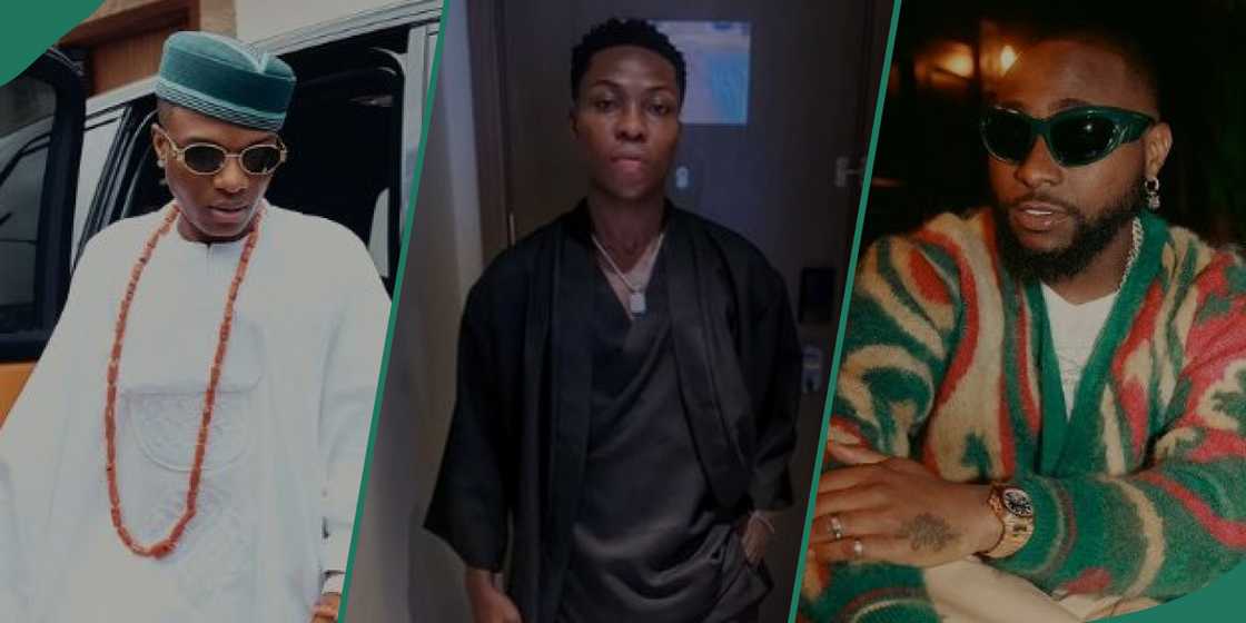Singers Wizkid, Reekado Banks, Davido Singers Wizkid, Reekado Banks, Davido