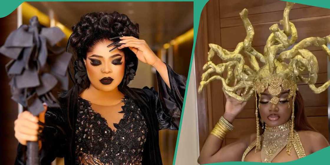 Bobrisky throws shade at Papaya's outfit. Bobrisky throws shade at Papaya's outfit.
