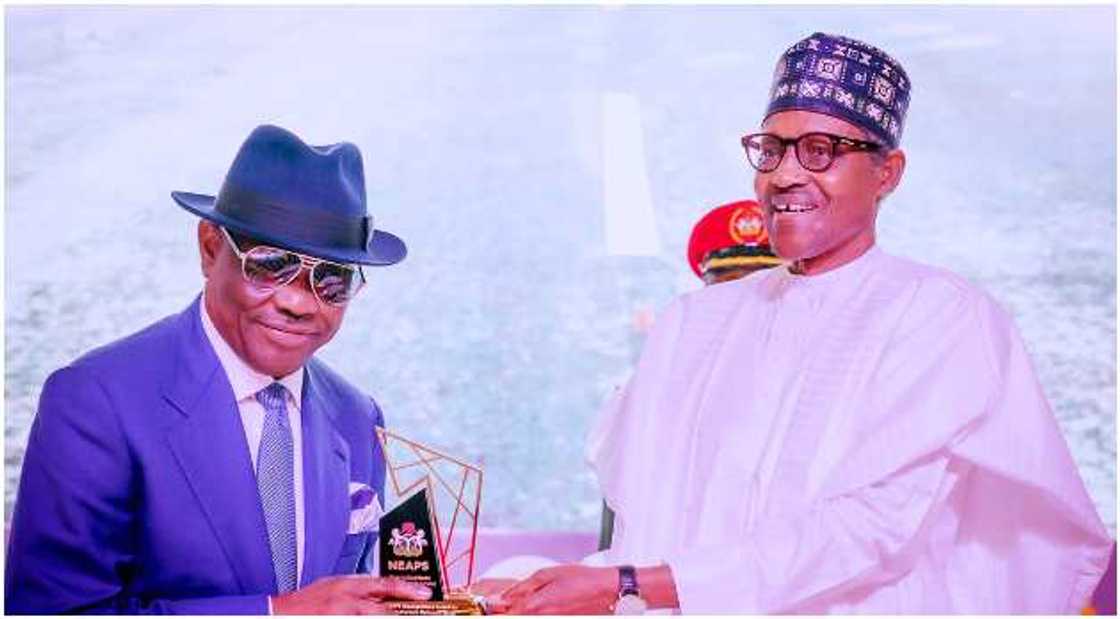 Wike and Buhari's award Wike and Buhari's award