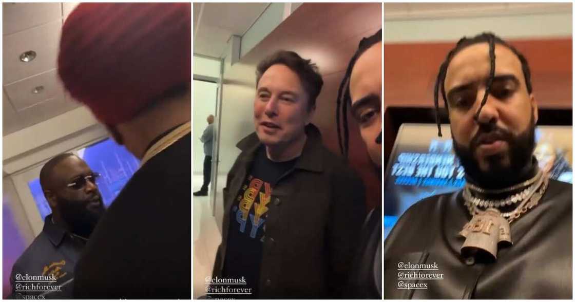 Reactions trail Elon Musk's dressing as he chills with rappers Rick Ross and French Montana Reactions trail Elon Musk's dressing as he chills with rappers Rick Ross and French Montana