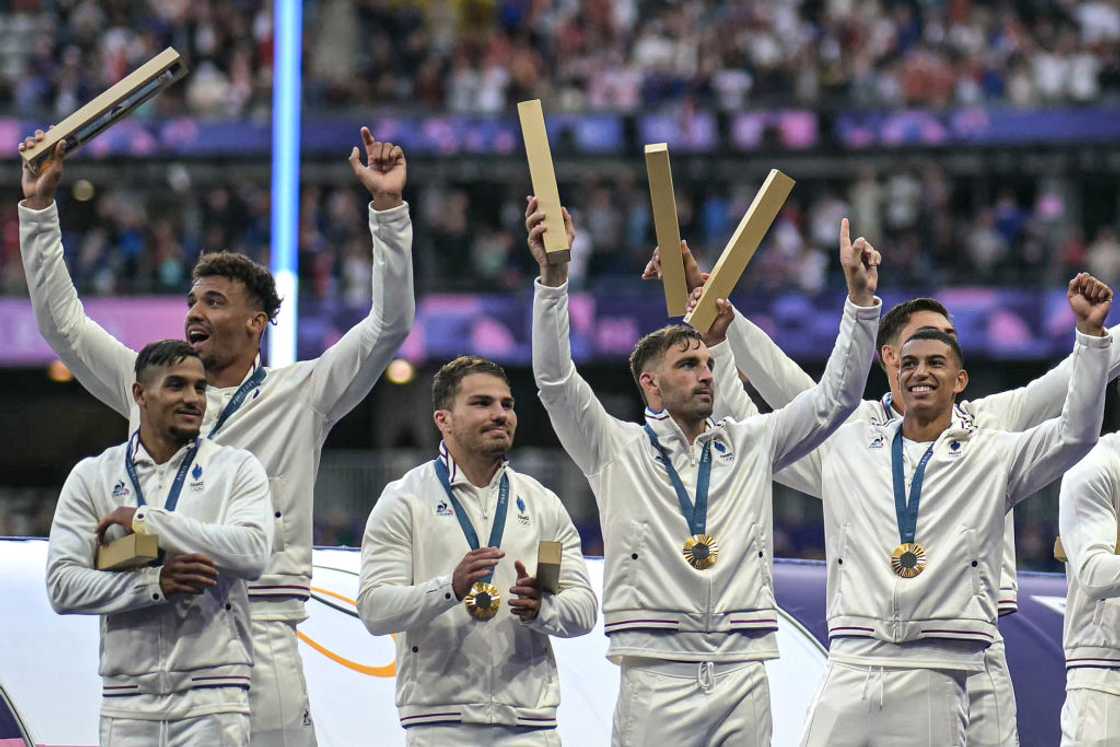 France 7s celebrate at Paris 2024 France 7s celebrate at Paris 2024
