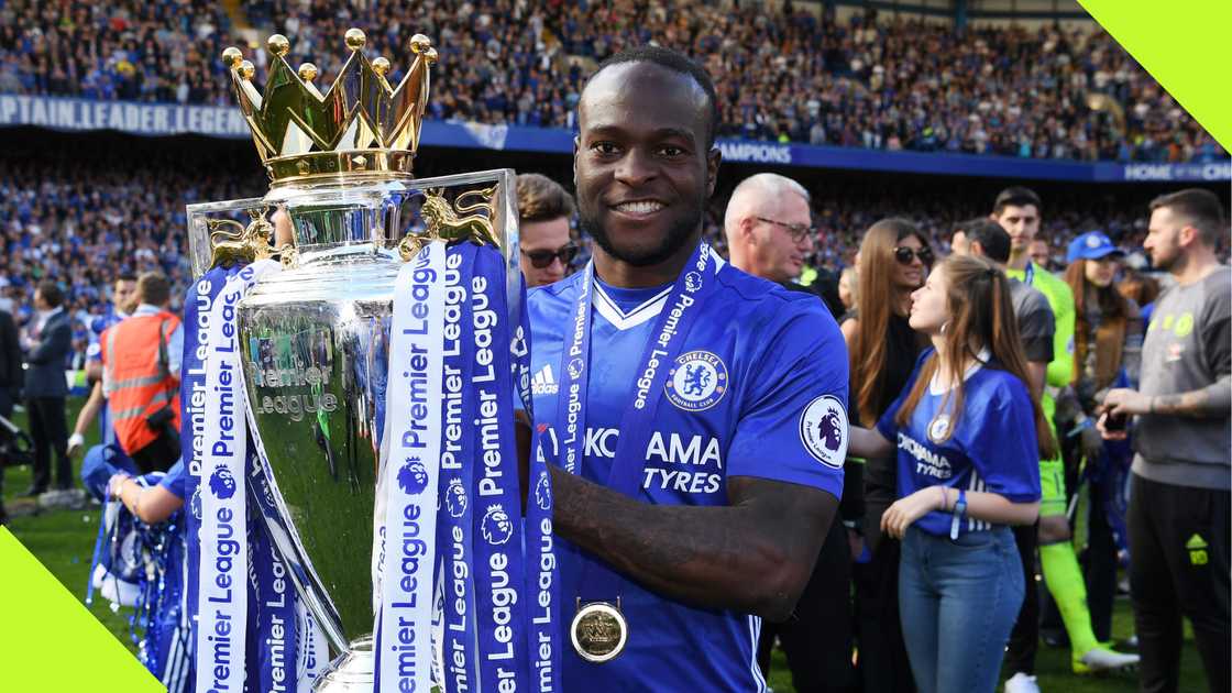 Victor Moses won the Premier League at Chelsea.