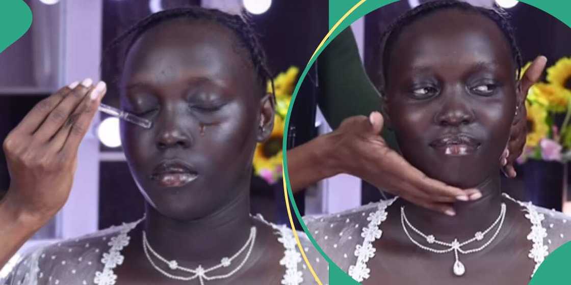 A makeup artist on duty A makeup artist on duty