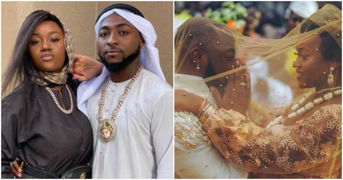 Nigerian singer Davido and his lover Chioma