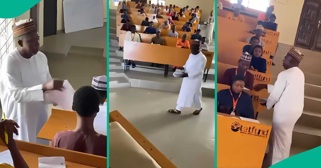 Nigerians react to video of vice chancellor assisting in examination hall