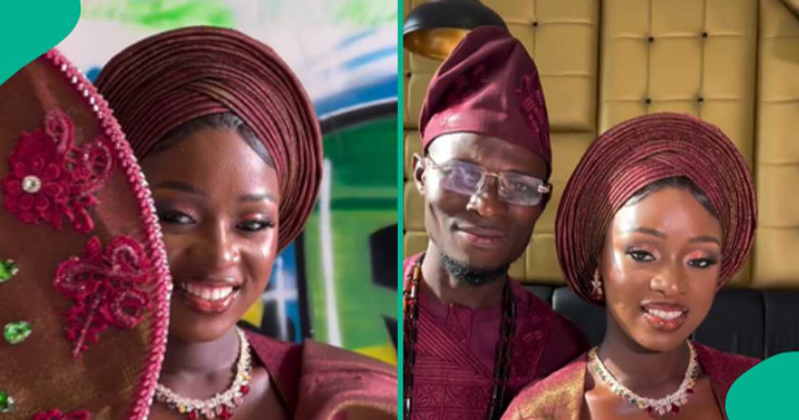 Funny moment a Nigerian groom failed to recognise his bride's voice during his wedding. Funny moment a Nigerian groom failed to recognise his bride's voice during his wedding.