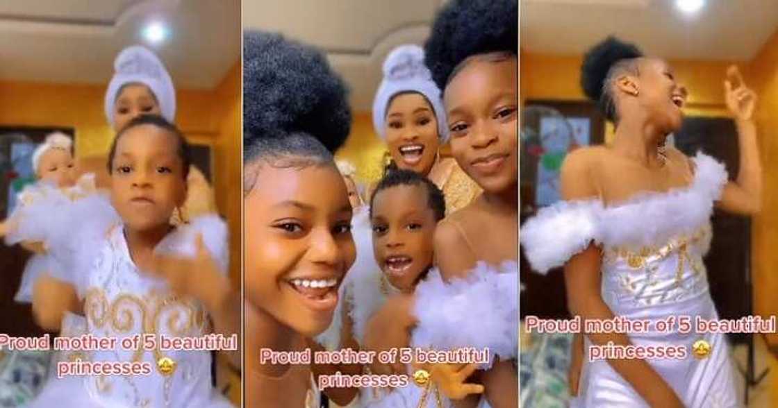 Mum flaunts 5 daughters