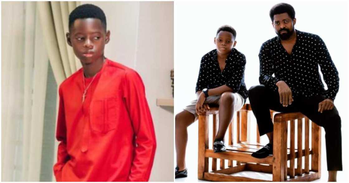 Basketmouth's son turns 14