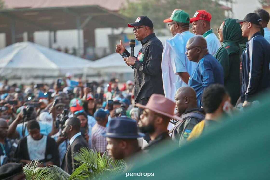 Peter Obi, Labour Party, 2023 presidential candidate, 2023 general election, Abuja, Campaign rally Peter Obi, Labour Party, 2023 presidential candidate, 2023 general election, Abuja, Campaign rally