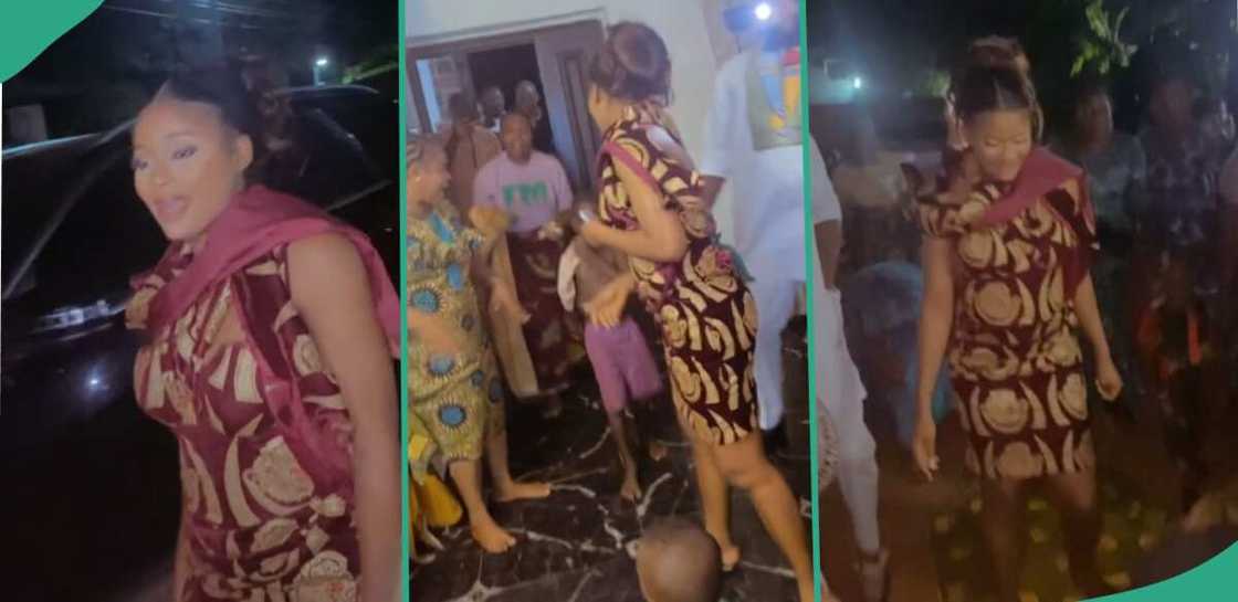 New wife welcomed to husband's family like celeb, women sing and dance as she walks New wife welcomed to husband's family like celeb, women sing and dance as she walks