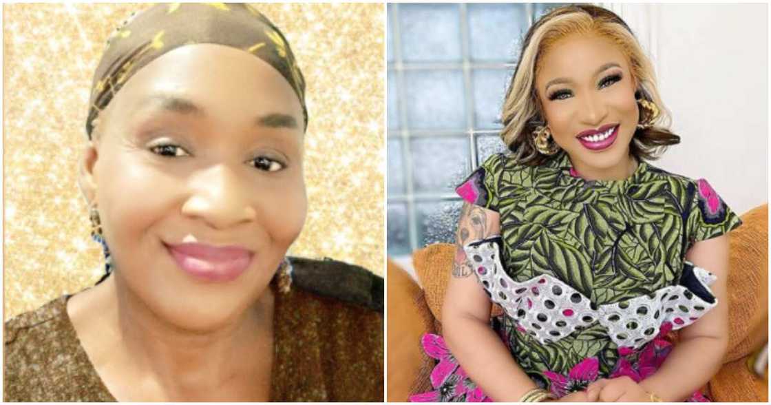 Journalist Kemi Olunloyo and actress Tonto Dikeh Journalist Kemi Olunloyo and actress Tonto Dikeh
