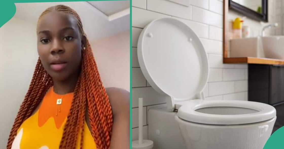 Man says lady used his toilet and left it unflushed. Man says lady used his toilet and left it unflushed.