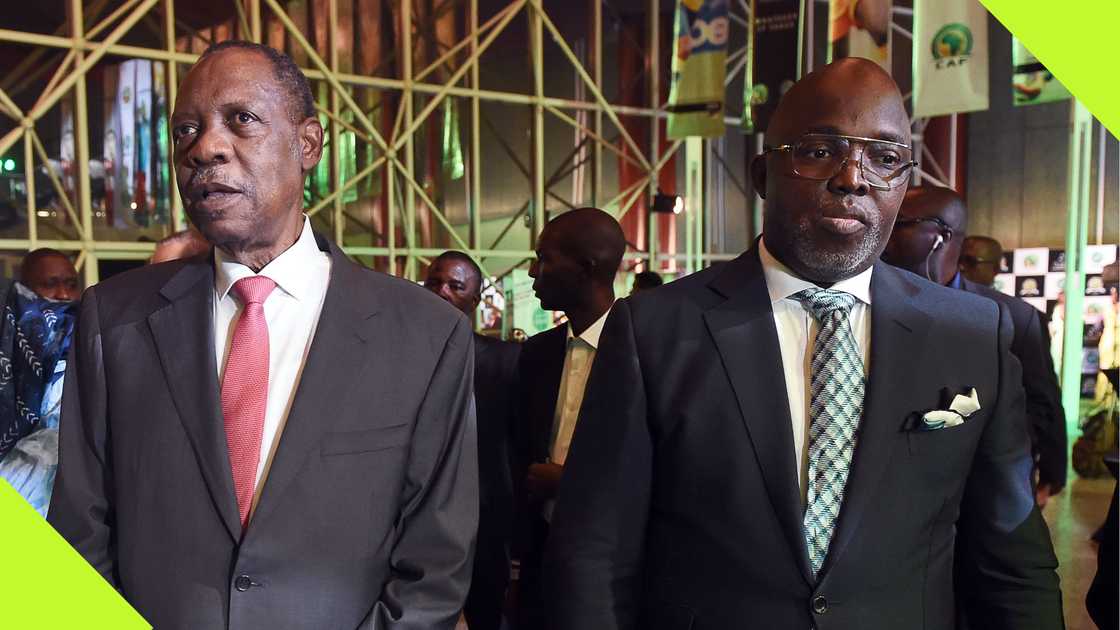 Issa Hayatou and former NFF President Amaju Pinnick.