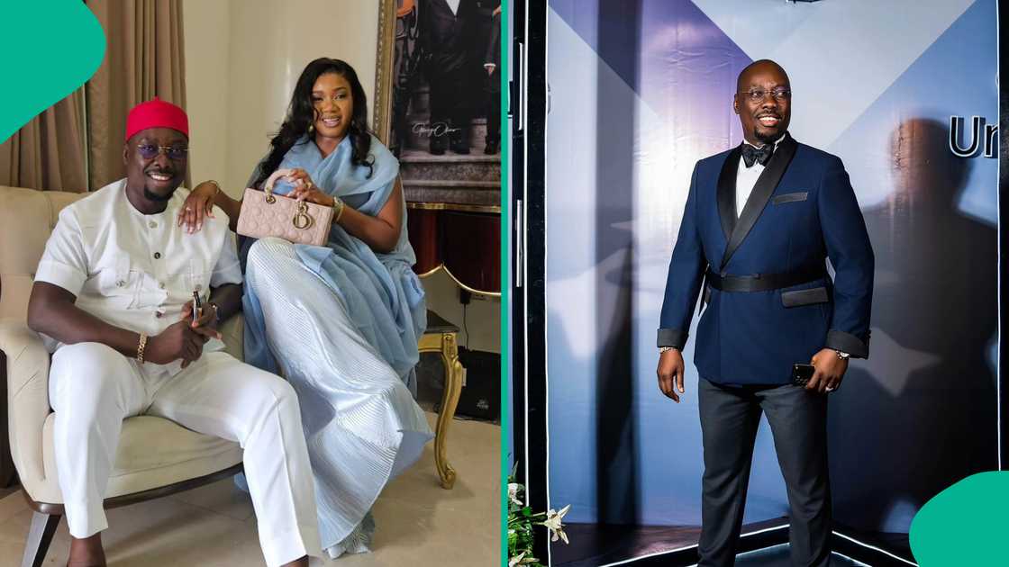 Obi Cubana and his wife Ebele rock lovely outfits