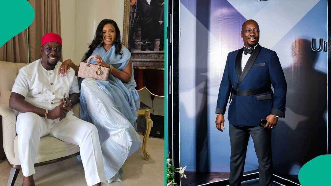 Obi Cubana and his wife Ebele rock lovely outfits Obi Cubana and his wife Ebele rock lovely outfits