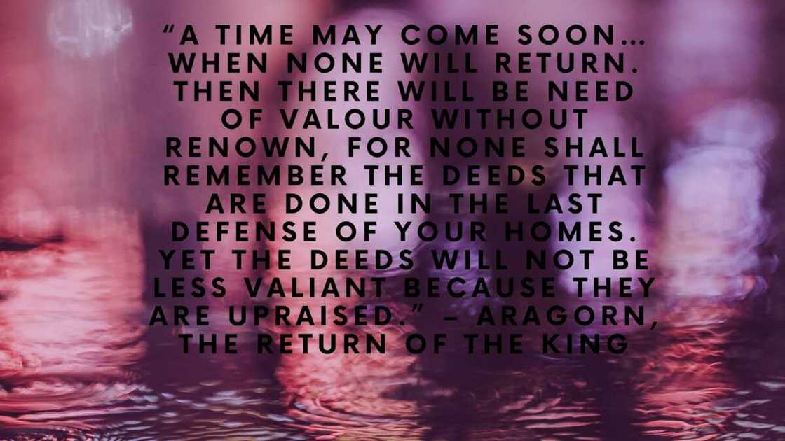 Quotes from Lord of the Rings Quotes from Lord of the Rings