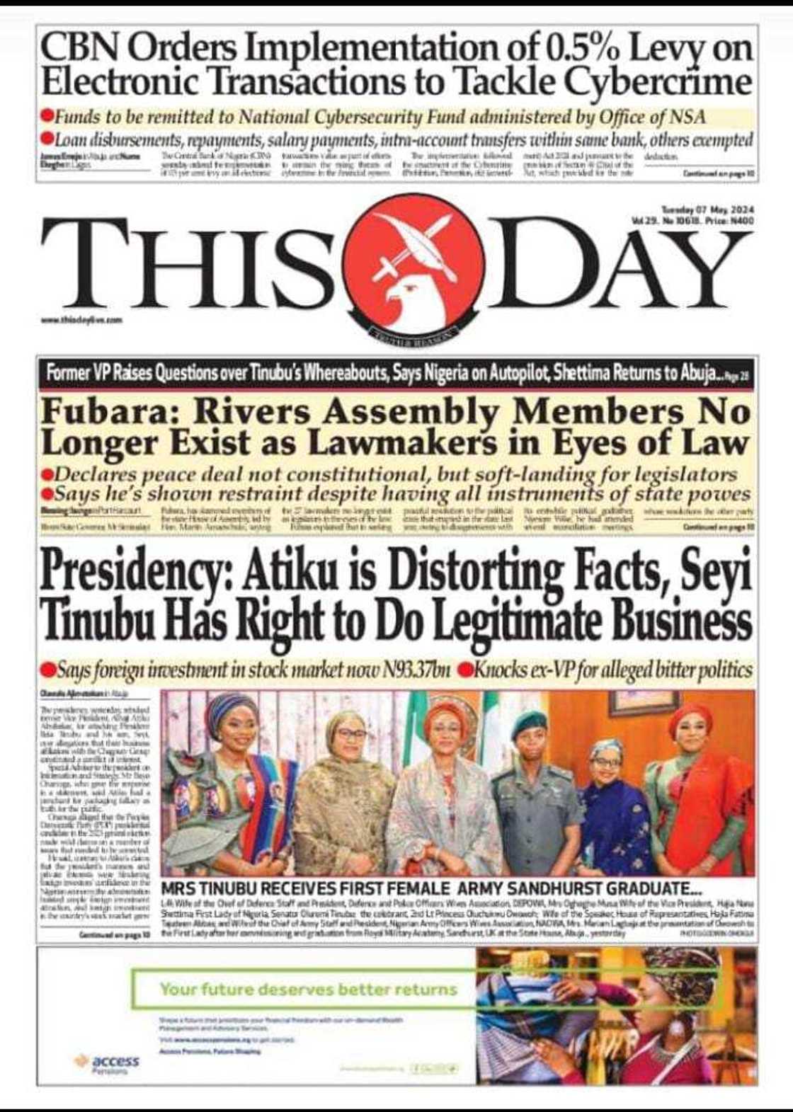 Jaridar THISDAY Jaridar THISDAY