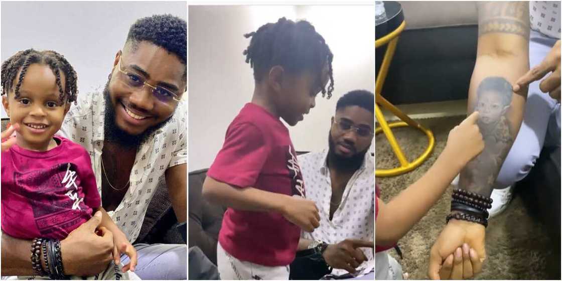 BBNaija Praise and son