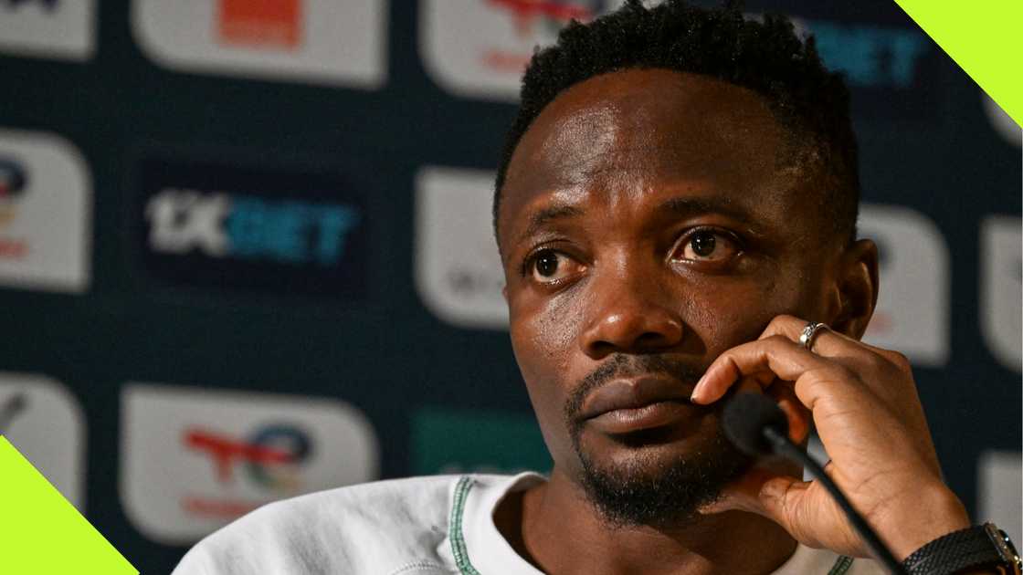 Ahmed Musa visits late mom's resting place