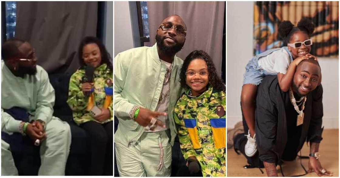 Photos of Davido, Jazlyn and Imade