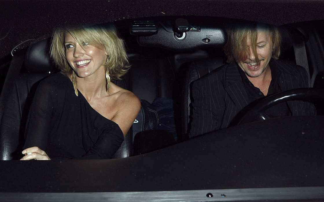 David Spade and Nicky Whelan in West Hollywood, California.