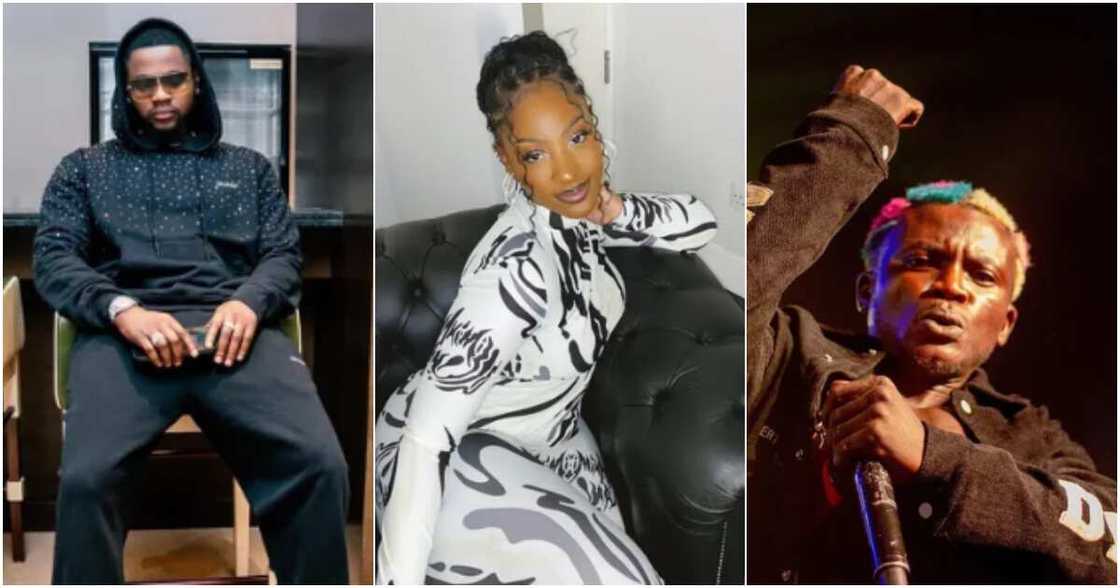 Kizz Daniel, Tems, and Portable Kizz Daniel, Tems, and Portable