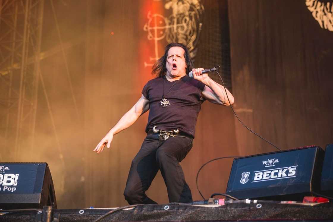 Singer Glenn Danzig formerly of the Misfits band performing onstage Singer Glenn Danzig formerly of the Misfits band performing onstage